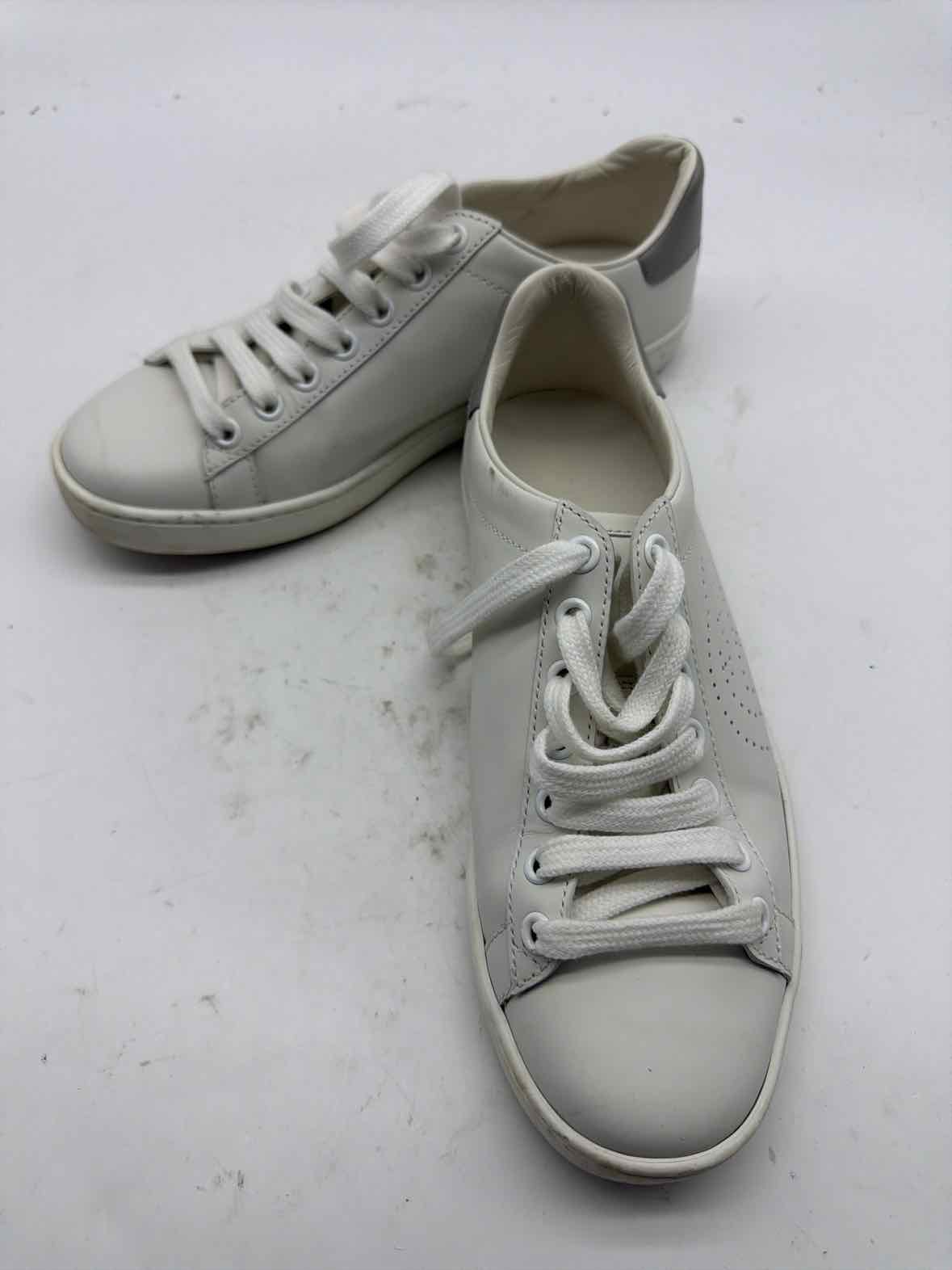 Pre-Owned Gucci White Size 4.5 Fashion Sneaker Athletic Shoes | True Fashionistas.