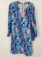 Pre-Owned Lilly Pulitzer Blue Size XS Short Long Sleeve Dress | True Fashionistas.