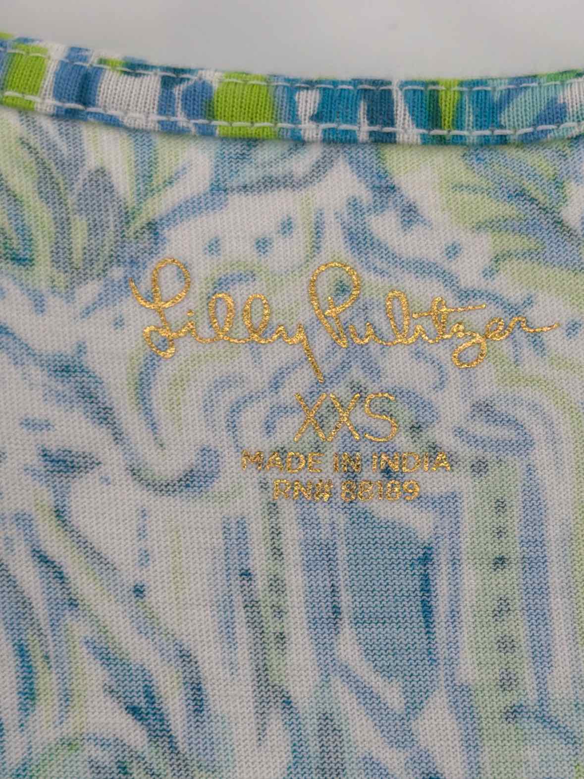 Pre-Owned Lilly Pulitzer Blue Size XXS Short Sleeveless Dress | True Fashionistas.