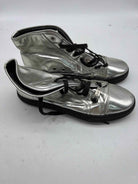 Pre-Owned Gucci Silver Size 9 High Top Athletic Shoes | True Fashionistas.