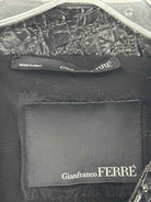 Pre-Owned Gianfranco Ferre Black Size 42/8 Patent Leather Zip Up Jacket | True Fashionistas.