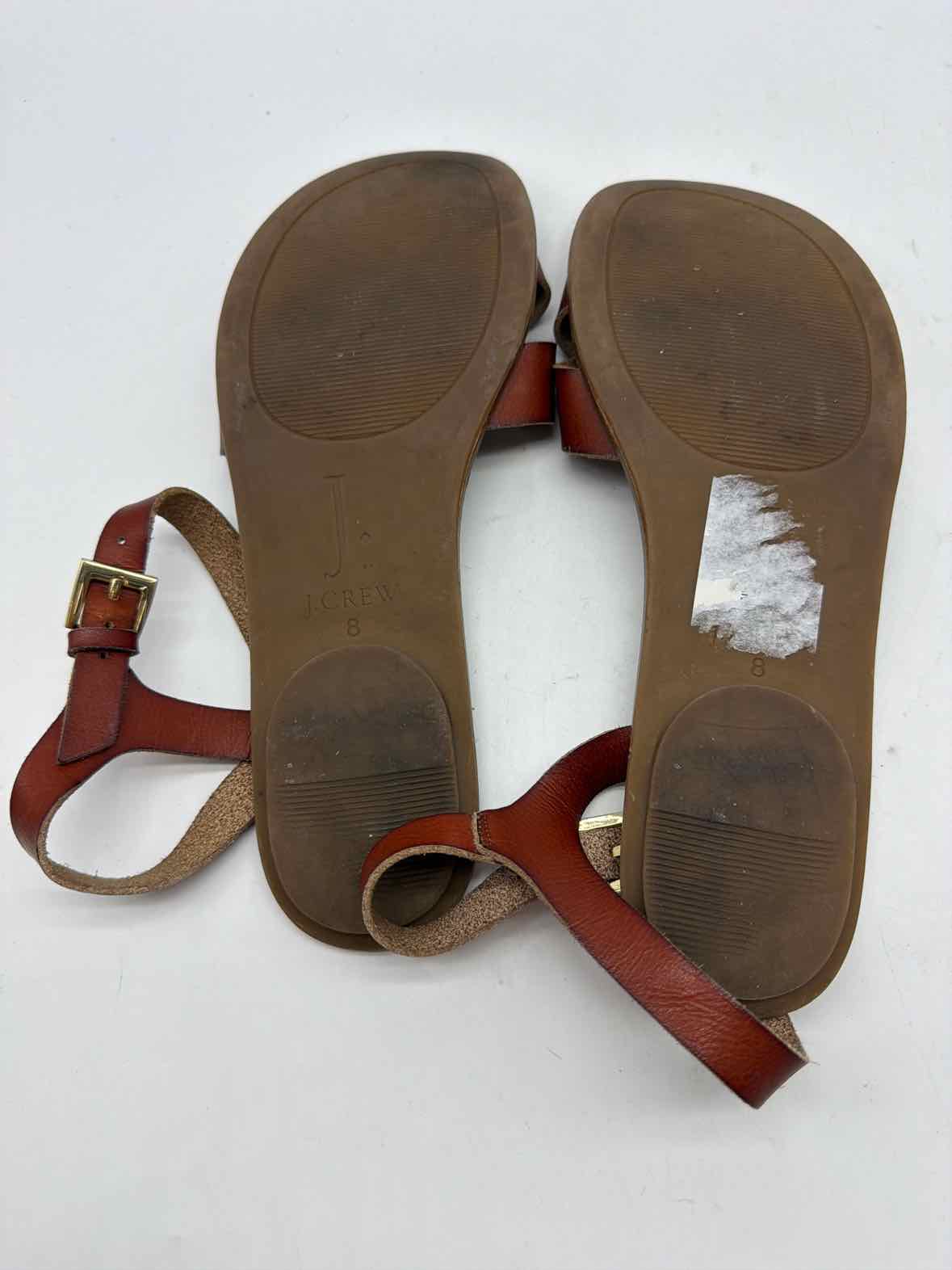 Pre-Owned J Crew Brown Size 8 Strappy Sandals | True Fashionistas.