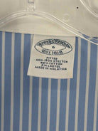 Pre-Owned Brooks Brothers Blue Size 6 Stripe Button Down | True Fashionistas.