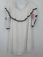Pre-Owned New York & Co White Size Medium Short Short Sleeve Dress | True Fashionistas.