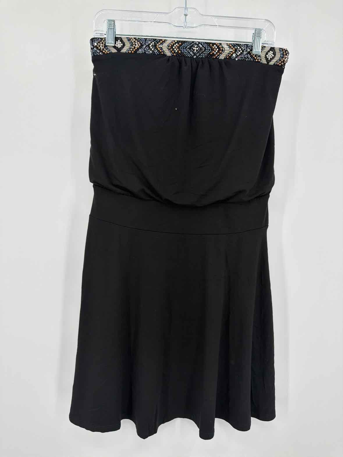 Pre-Owned WHBM Black Size Small Short Strapless Dress | True Fashionistas.
