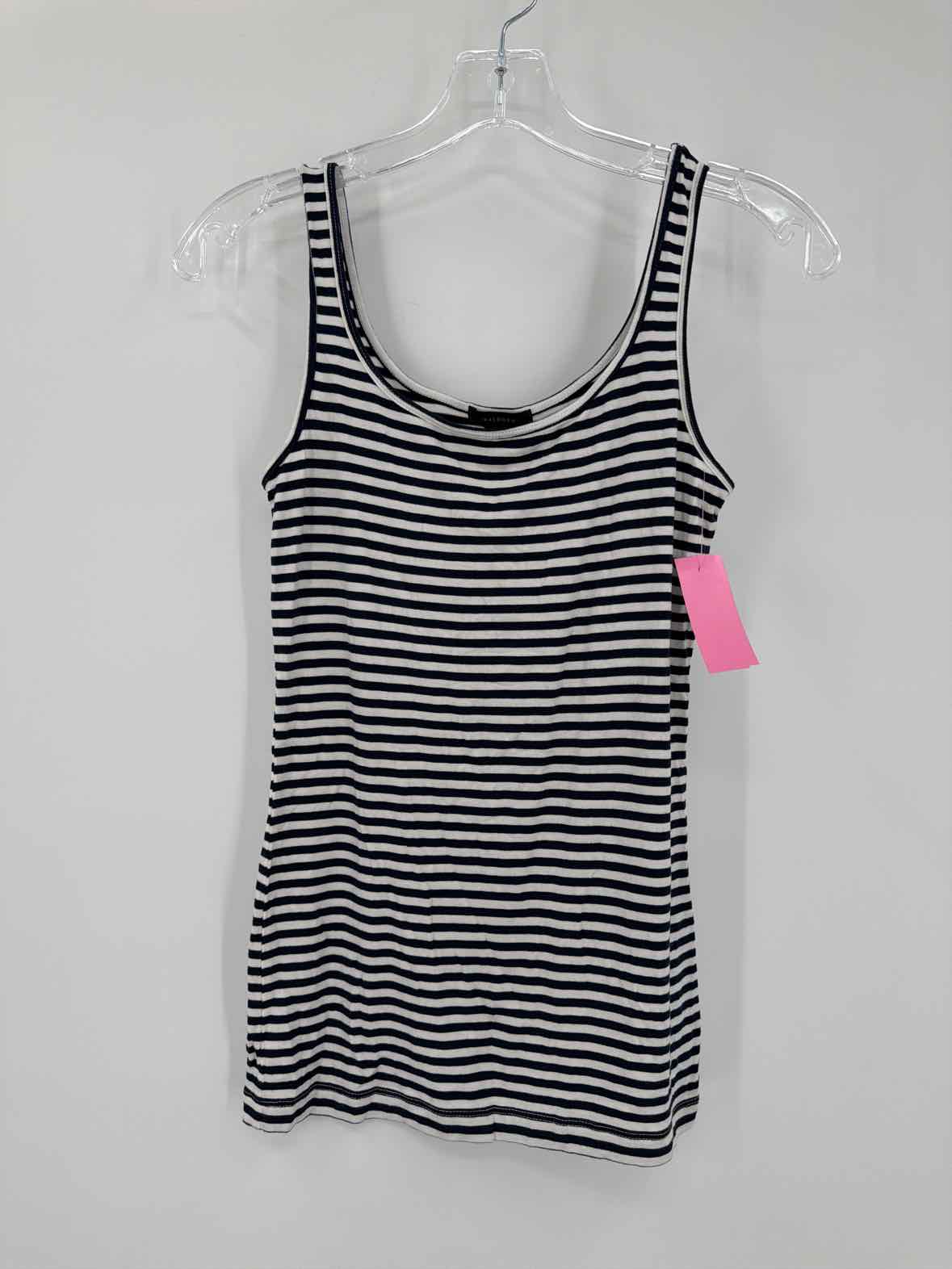 Pre-Owned Halogen Navy Size Small Stripe Tank Top | True Fashionistas.