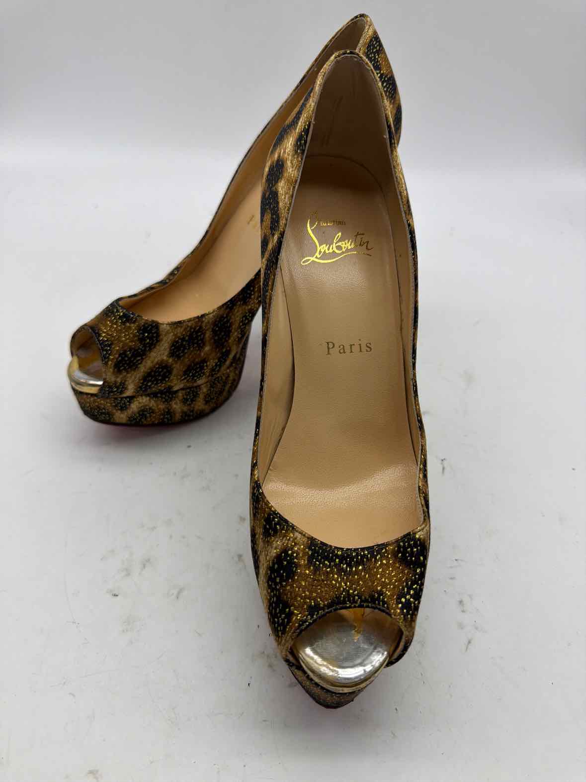 Pre-Owned Christian Louboutin Brown Size 36.5 Stiletto Heels | True Fashionistas.