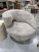 Interlude Home Gray Fabric Living Room Chair | True Fashionistas.