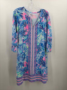 Pre-Owned Lilly Pulitzer Blue Size Large Short Long Sleeve Dress | True Fashionistas.
