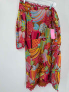 Pre-Owned Farm Rio Pink Size Medium One Shoulder Short Short Sleeve Dress | True Fashionistas.