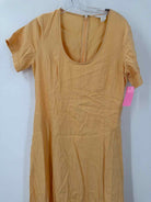 Pre-Owned Club Monaco Yellow Size 8 Long Short Sleeve Dress | True Fashionistas.