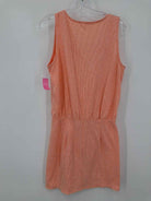 Pre-Owned Sage Orange Size Large Short Sleeveless Dress | True Fashionistas.