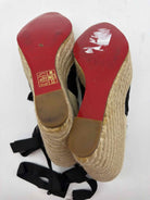 Pre-Owned Christian Louboutin Ivory Size 37 Wedge Heels | True Fashionistas.