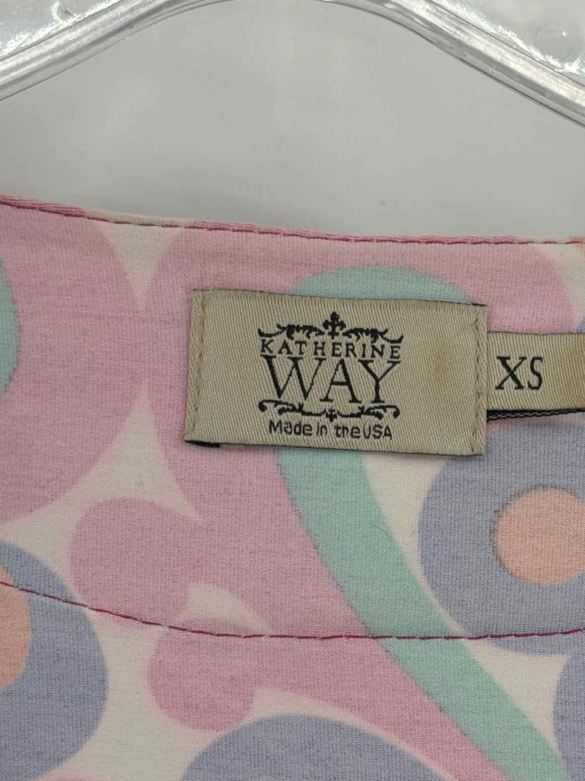Pre-Owned Katherine Way Pink Size XS Short Long Sleeve Dress | True Fashionistas.