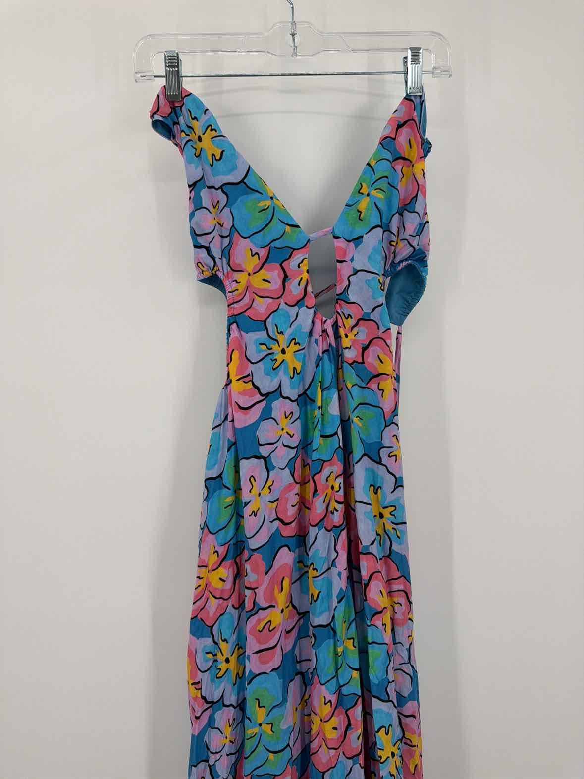 Pre-Owned For Love & Lemons Blue Size XL Long Sleeveless Dress | True Fashionistas.