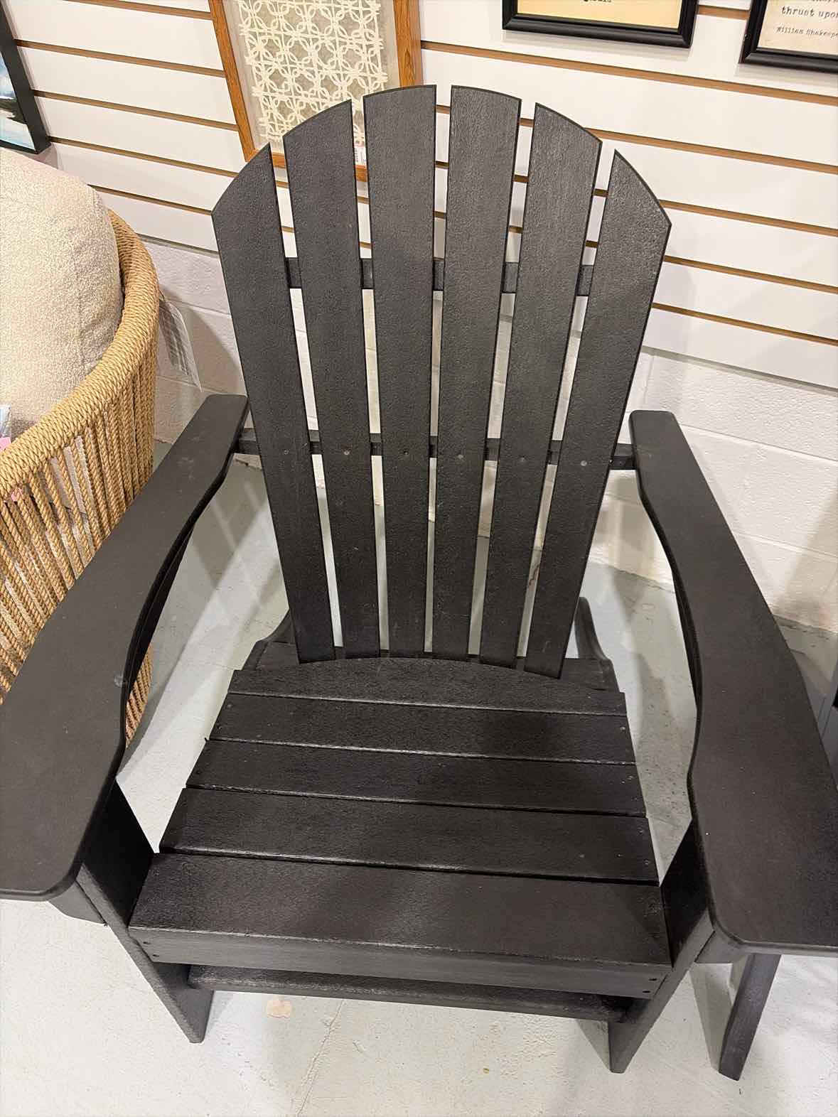 Pollywood Black Composit Outdoor Adarondack Chair | True Fashionistas.