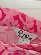 Pre-Owned Lilly Pulitzer Pink Size 6 Vintage Printed Pants | True Fashionistas.