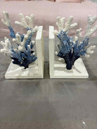 Blue Coral Metal Bookends | True Fashionistas.