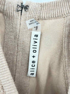 Pre-Owned Alice + Olivia Tan Size Medium Knit Long Sleeveless Dress | True Fashionistas.