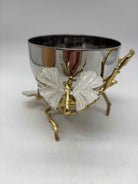 Michael Aram White & Gold Colored Nut Bowl | True Fashionistas.