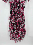 Pre-Owned Misa Red Size Small Long Long Sleeve Dress | True Fashionistas.