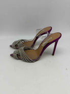 Pre-Owned Aquazzura Purple Size 37 Slingback Heels | True Fashionistas.