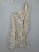 Pre-Owned Reformation Ivory Size Large One Shoulder Short Sleeveless Dress | True Fashionistas.