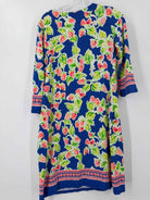 Pre-Owned Barbara Erickson Blue Size Medium Short Long Sleeve Dress | True Fashionistas.