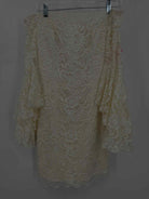 Pre-Owned Milly Ivory Size 2 Lace Cocktail Short Long Sleeve Dress | True Fashionistas.