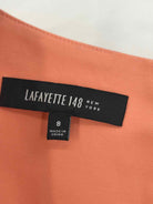 Pre-Owned Lafayette 148 Orange Size 8 Short Sleeveless Dress | True Fashionistas.