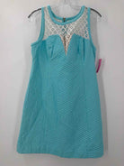 Pre-Owned Lilly Pulitzer Blue Size 12 Short Sleeveless Dress | True Fashionistas.
