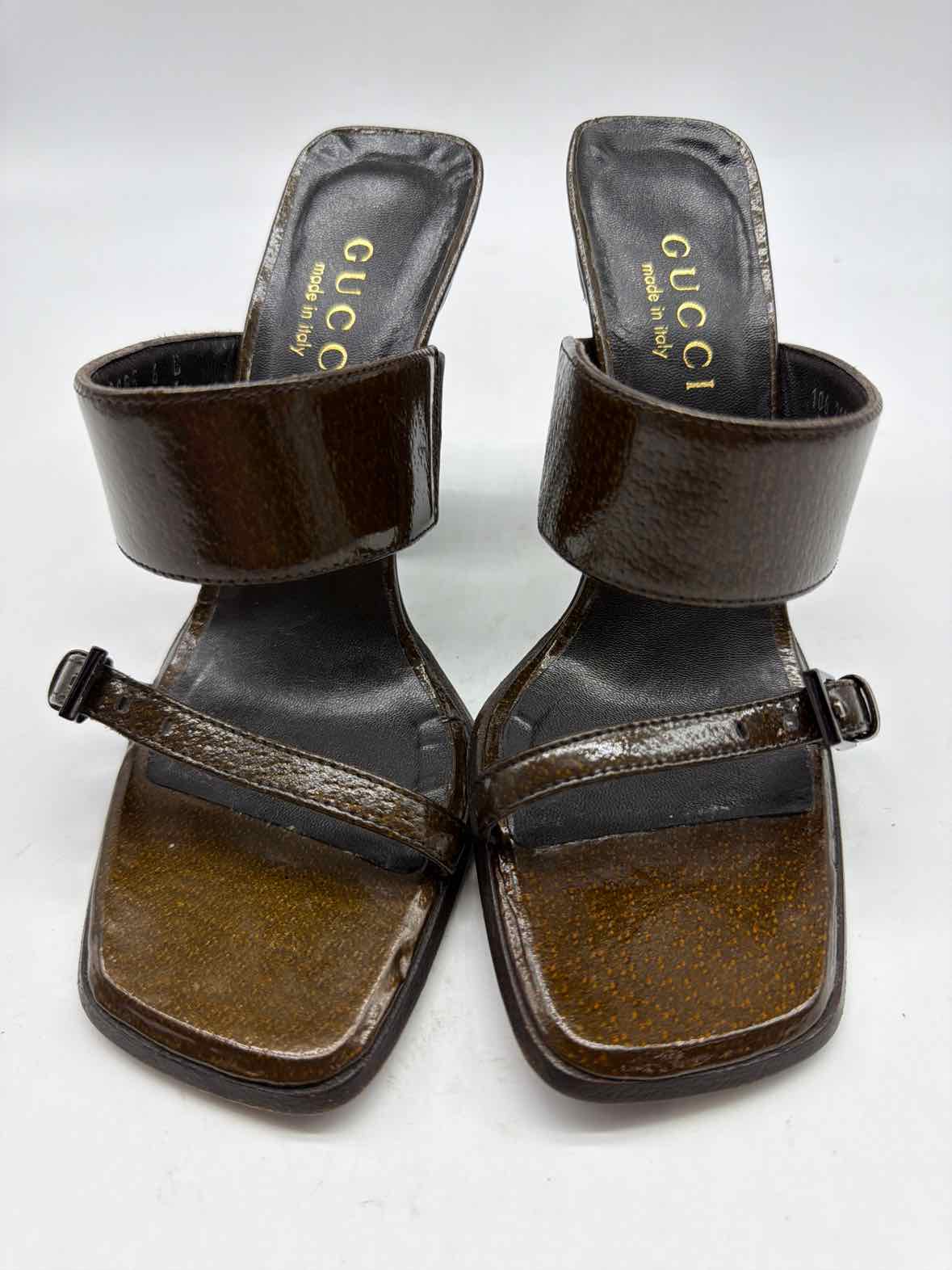 Pre-Owned Gucci Brown Size 6 Mule Heels | True Fashionistas.