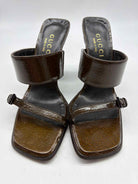 Pre-Owned Gucci Brown Size 6 Mule Heels | True Fashionistas.