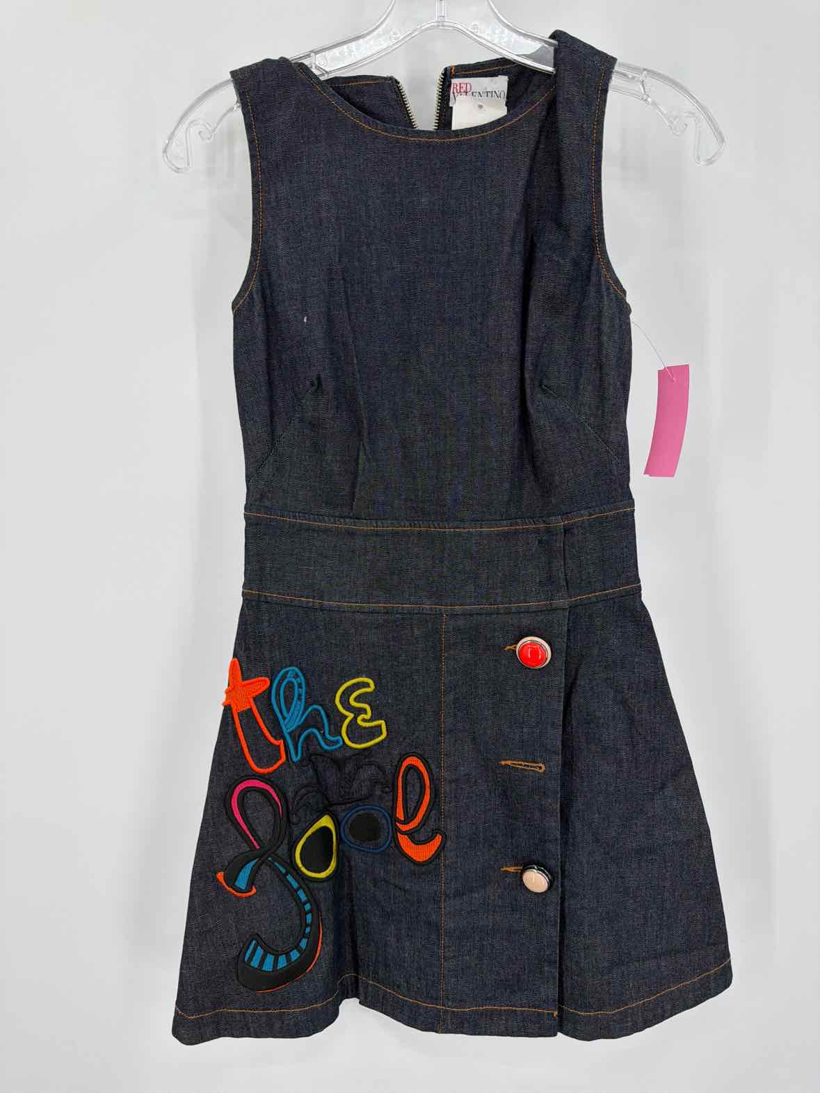Pre-Owned Red Valentino Blue Size 40/6 Denim Short Sleeveless Dress | True Fashionistas.
