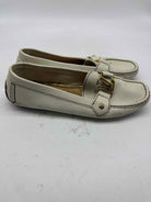 Pre-Owned Louis Vuitton Ivory Size 8.5 drivers Flats | True Fashionistas.