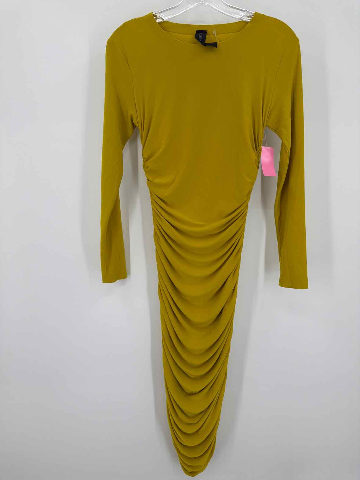 Pre-Owned Norma Kamali Yellow Size XS Long Long Sleeve Dress | True Fashionistas.