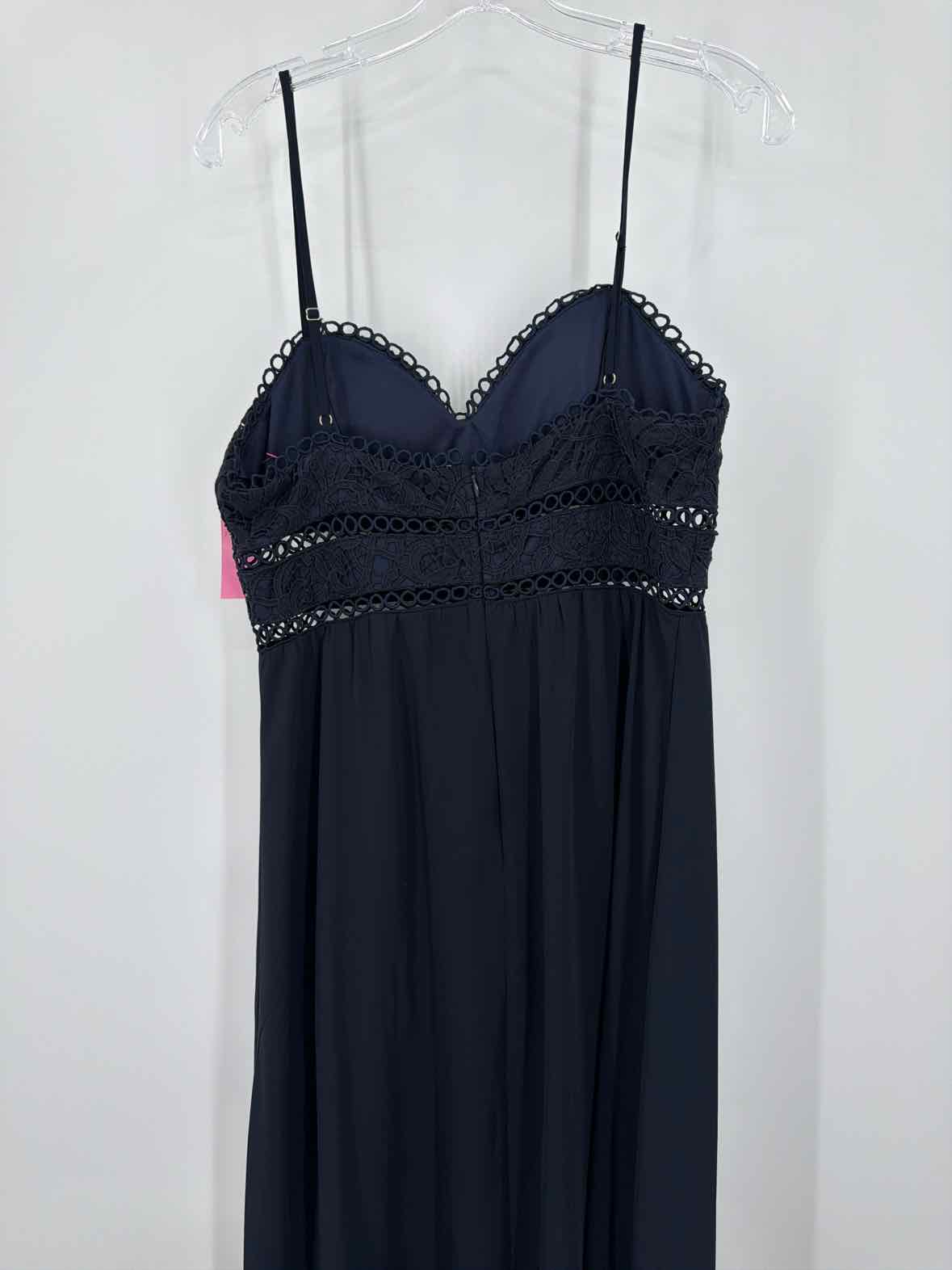 Pre-Owned Style State Navy Size Large Evening Long Sleeveless Dress | True Fashionistas.