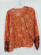 Pre-Owned Miss Sparkling Orange Size Medium Blouse | True Fashionistas.