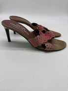 Pre-Owned Donald Pliner Tan Size 7.5 Mule Heels | True Fashionistas.