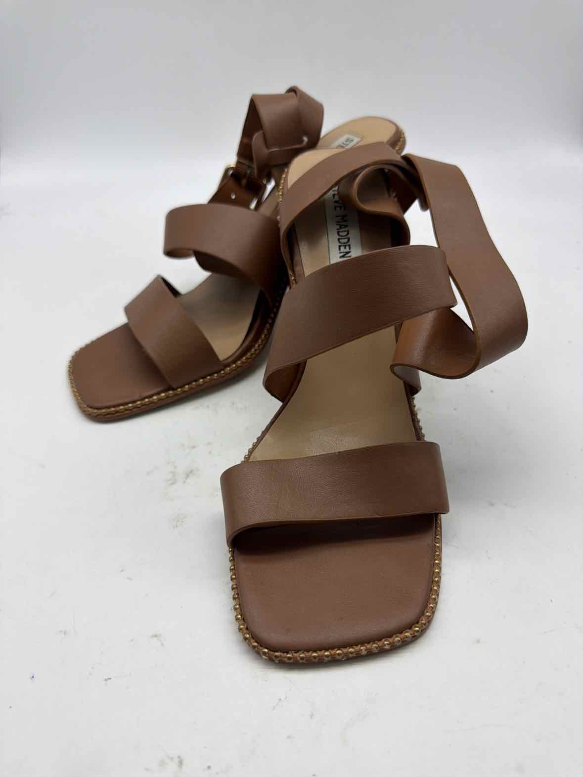 Pre-Owned Steve Madden Tan Size 9 Strappy Heels | True Fashionistas.