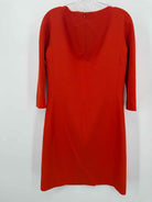 Pre-Owned Michael Kors Collection Orange Size 10 Short Long Sleeve Dress | True Fashionistas.
