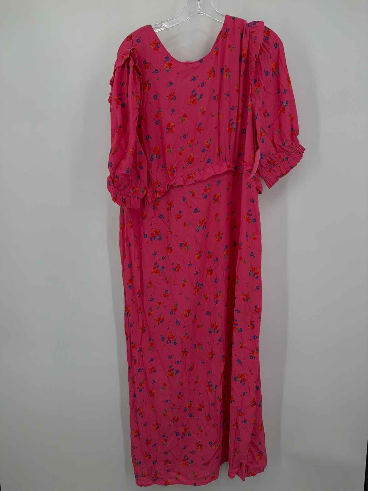 Pre-Owned Nobody's Child Pink Size 18 Long Long Sleeve Dress | True Fashionistas.