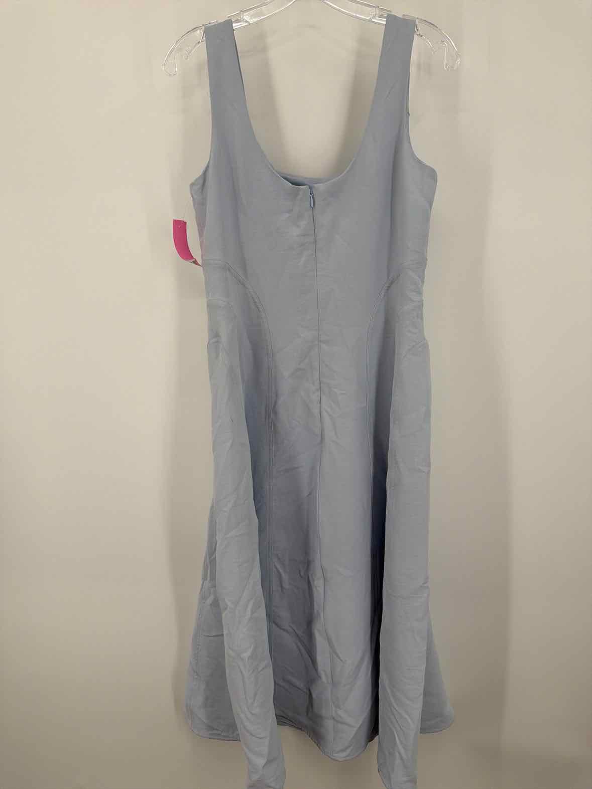 Pre-Owned Christian Lacroix Blue Size Medium Midi Sleeveless Dress | True Fashionistas.