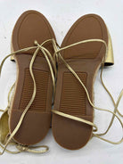 Pre-Owned Michael Kors Collection Gold Size 38.5 Espadrille Flats | True Fashionistas.