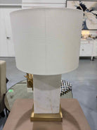 White Marble Accent Lamp | True Fashionistas.
