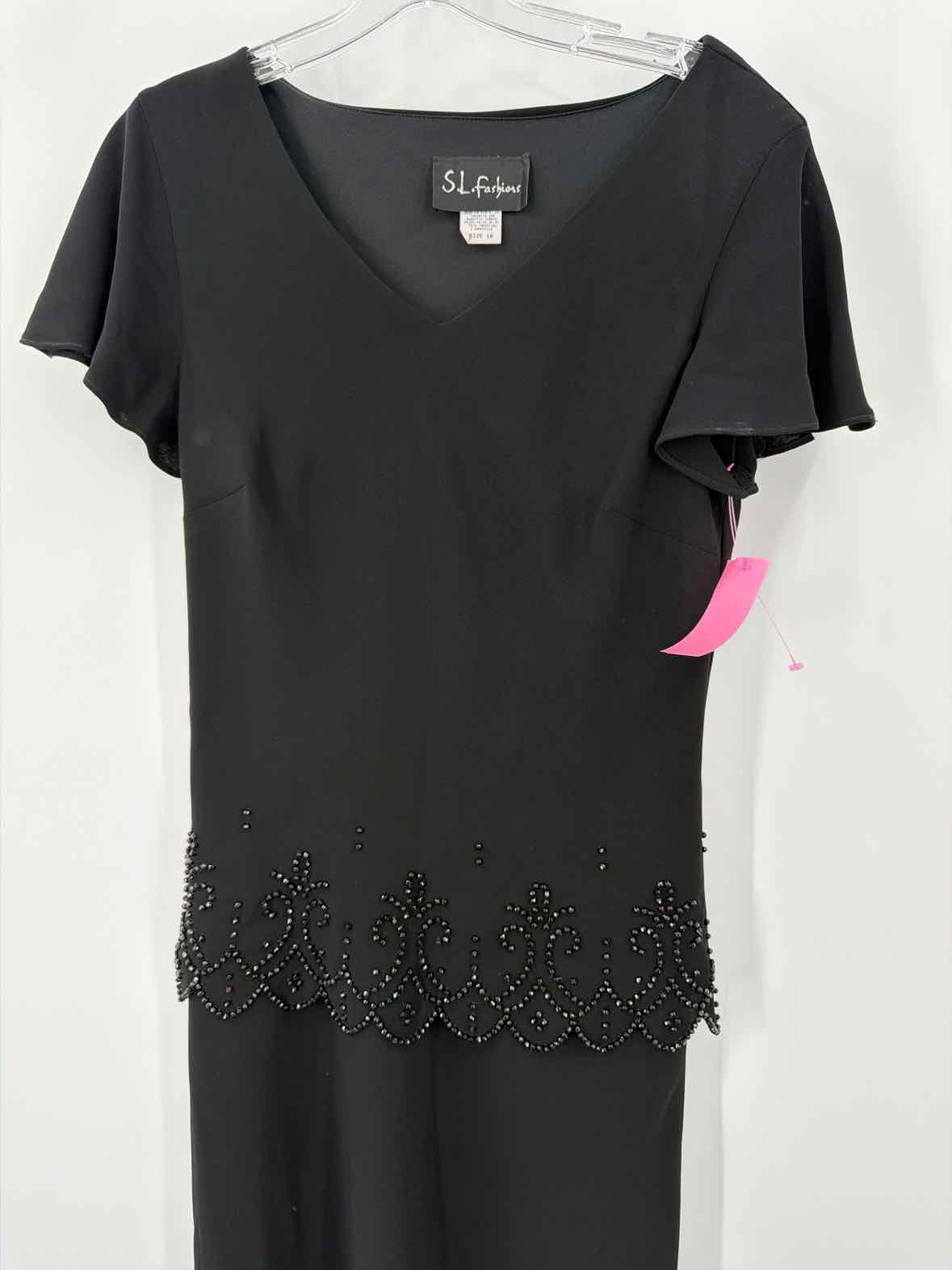 Pre-Owned SL Fashions Black Size 10 Long Evening Gown | True Fashionistas.