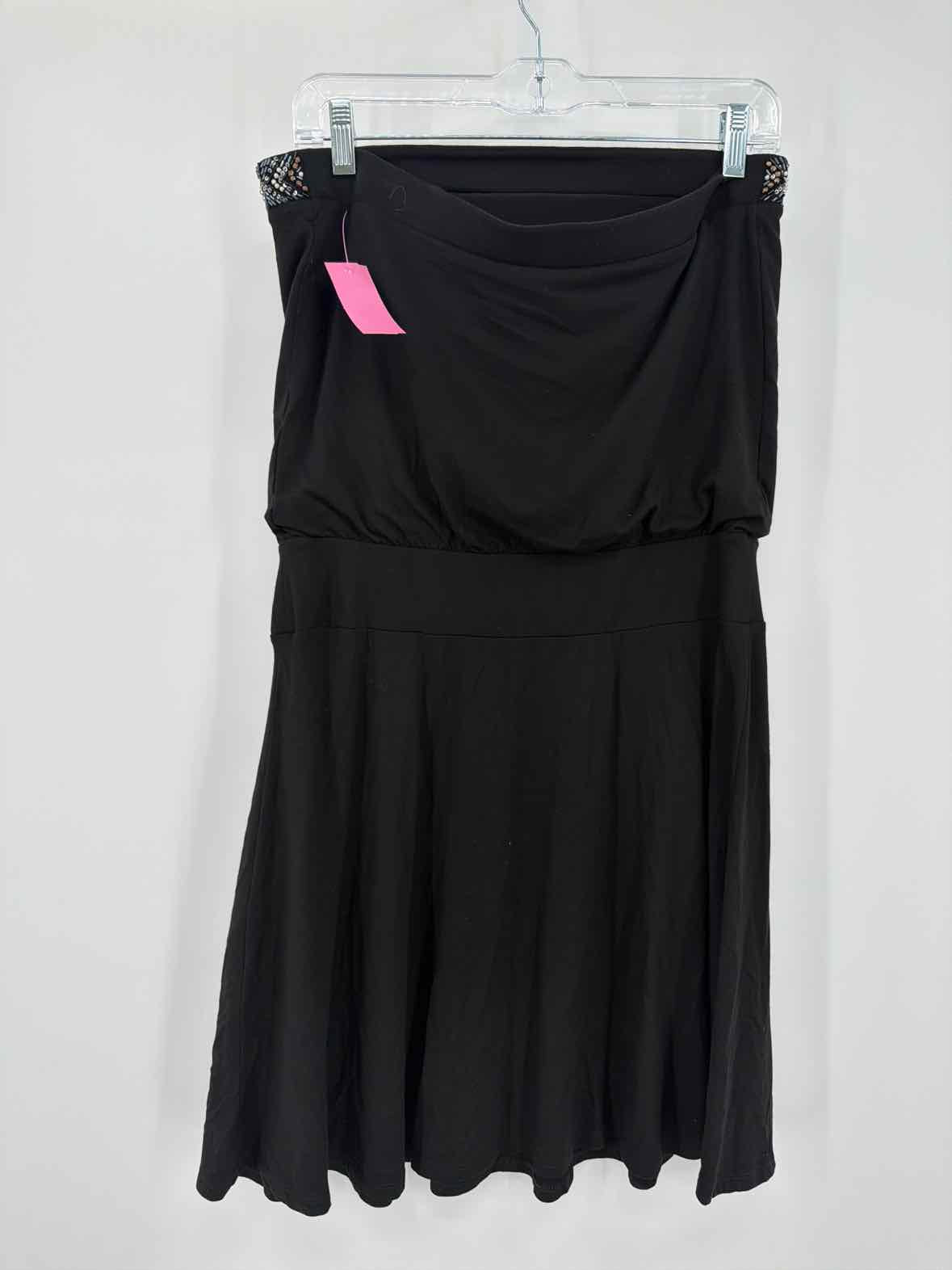 Pre-Owned WHBM Black Size Small Short Strapless Dress | True Fashionistas.
