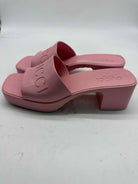 Pre-Owned Gucci Pink Size 6 Jelly Mule Sandals | True Fashionistas.