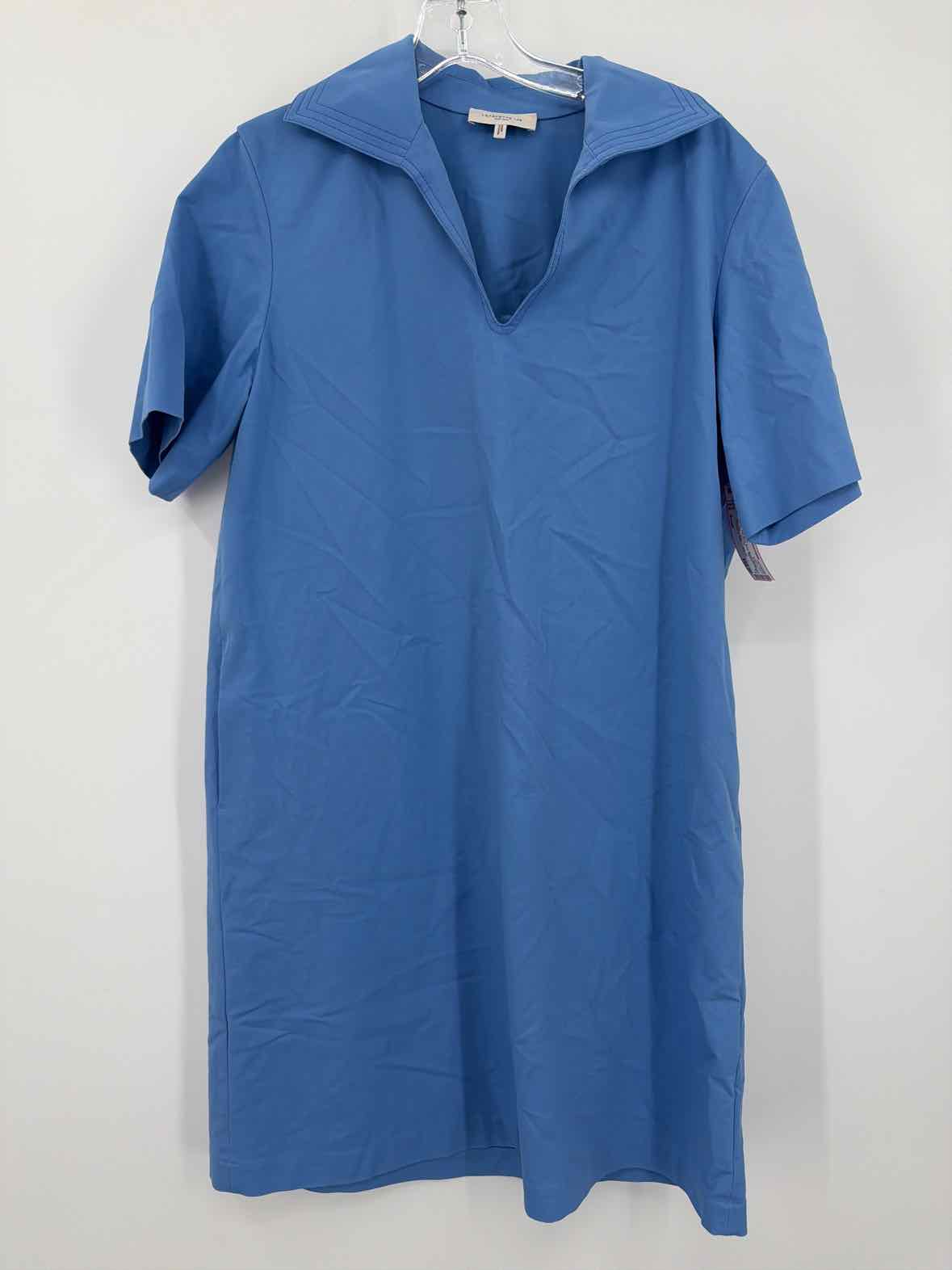 Pre-Owned Lafayette 148 Blue Size Small Short Short Sleeve Dress | True Fashionistas.
