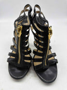Pre-Owned Jimmy Choo Black Size 37 Caged Heels | True Fashionistas.
